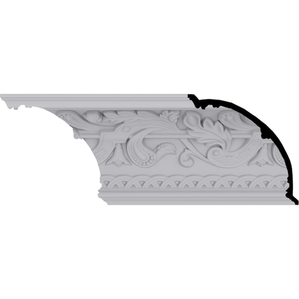 Ekena Millwork 11 1/8"H x 11 1/8"P x 15 3/4"F x 94 1/2"L, (9 5/8" Repeat), Kinsley Crown Moulding - MLD11X11X15KN