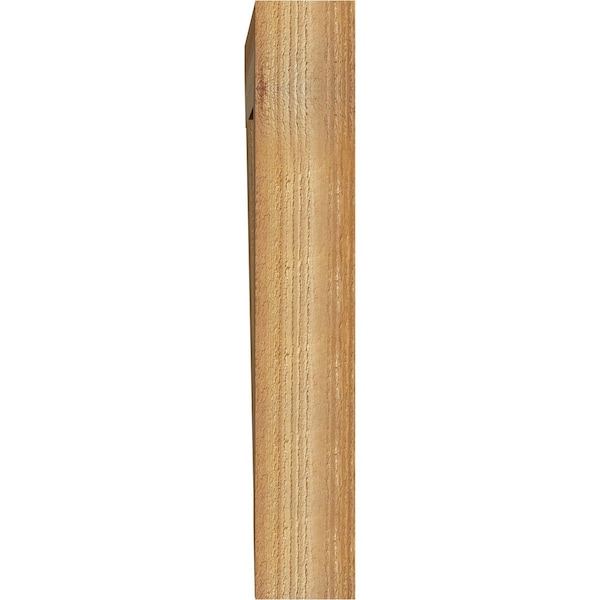 Ekena Millwork Thorton Slat Rough Sawn Bracket, Western Red Cedar, 4"W x 24"D x 24"H - BKT04X24X24THR06RWR
