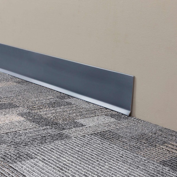 Mohawk Vinyl Cove Wall Base, Vinyl, Navy, 48 in L, 4 in W - CVW04-566