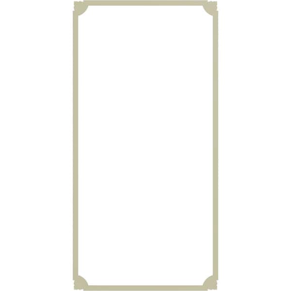 Ekena Millwork 24-in. W x 48-in. H Bradford Leaf Panel Moulding Kit Single Panel - PMLKBR24X48A