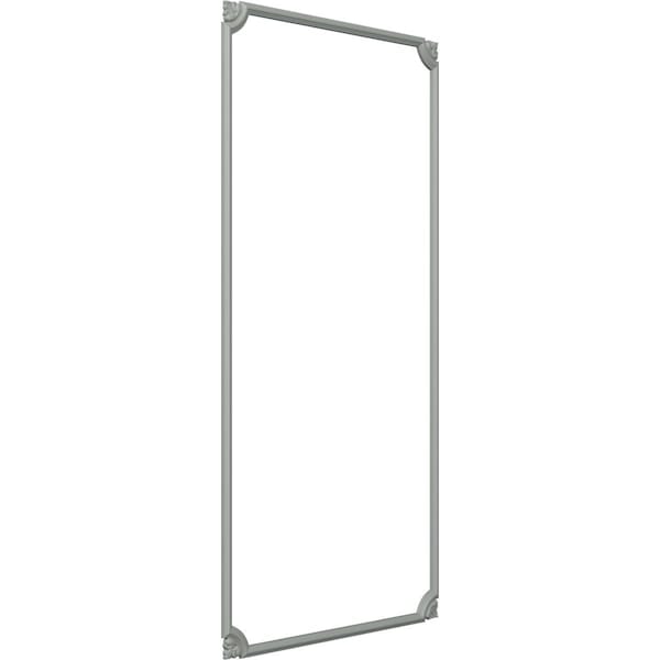 Ekena Millwork 24-in. W x 48-in. H Bradford Leaf Panel Moulding Kit Single Panel - PMLKBR24X48A