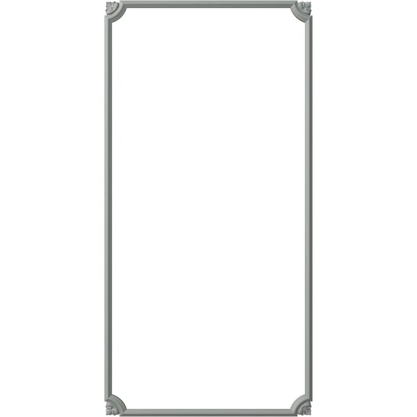 Ekena Millwork 24-in. W x 48-in. H Bradford Leaf Panel Moulding Kit Single Panel - PMLKBR24X48A