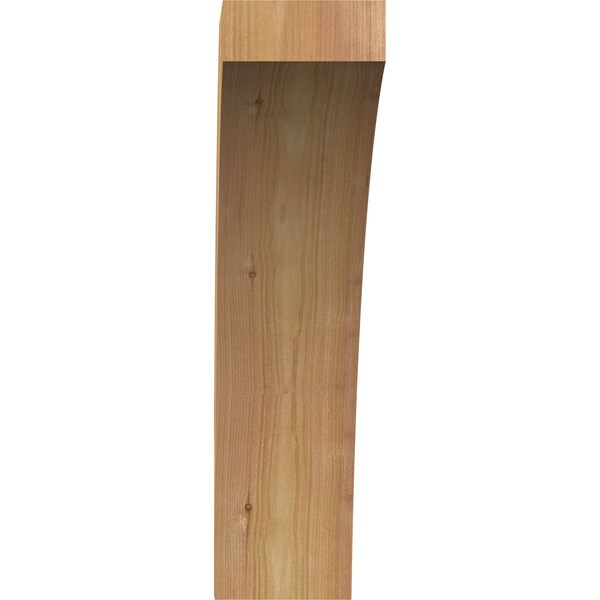 Ekena Millwork 4"W x 16"D x 16"H Thorton Rough Sawn Knee Brace, Western Red Cedar - BRC04X16X16THR00RWR