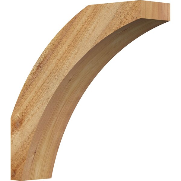 Ekena Millwork 4"W x 16"D x 16"H Thorton Rough Sawn Knee Brace, Western Red Cedar - BRC04X16X16THR00RWR