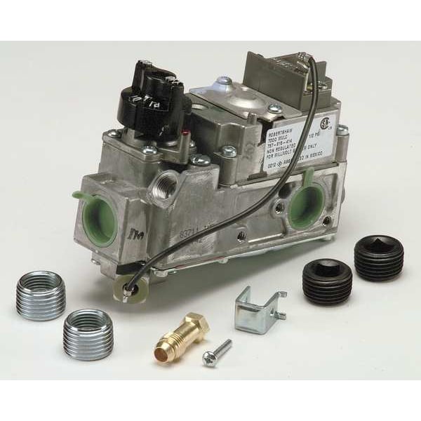 Robertshaw Gas Valve, NG/LP, Air Mixtures, 750 mV, 3.5 in wc, Standard Opening, 0.2 A, -40 to 175 Degrees F - 710-501