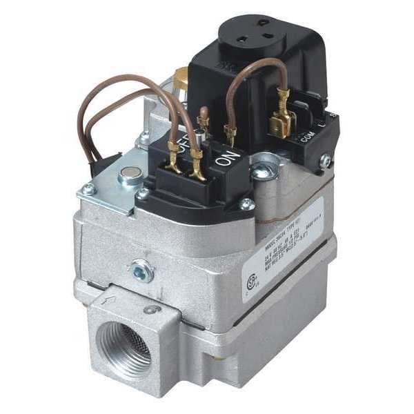 White-Rodgers Gas Valve, Natural Gas, Standing Pilot, 24 V, Slow Opening, 0.6A, -40 Degrees to 175 Degrees F - 36C94 906