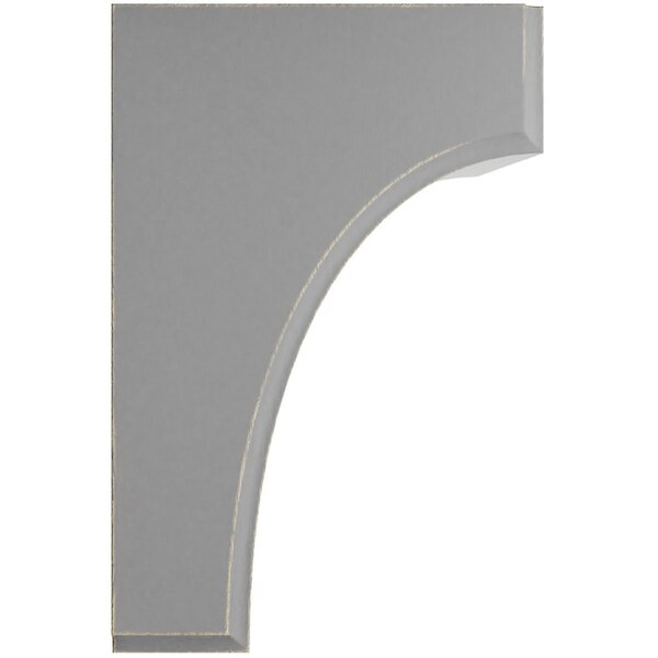 Ekena Millwork 5 1/4"W x 4"D x 6"H Clarksville Wood Vintage Decor Bracket, Pebble Grey - BKTWD05X04X06CVPG