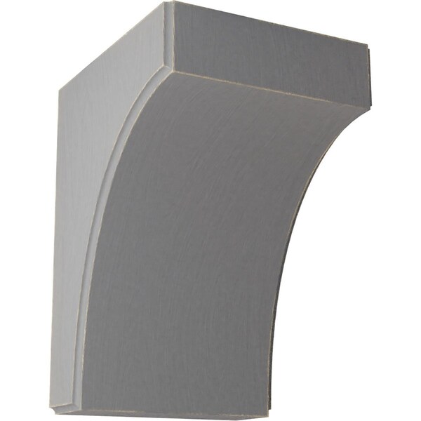 Ekena Millwork 5 1/4"W x 6"D x 8"H Clarksville Wood Vintage Decor Bracket, Pebble Grey - BKTWD05X06X08CVPG
