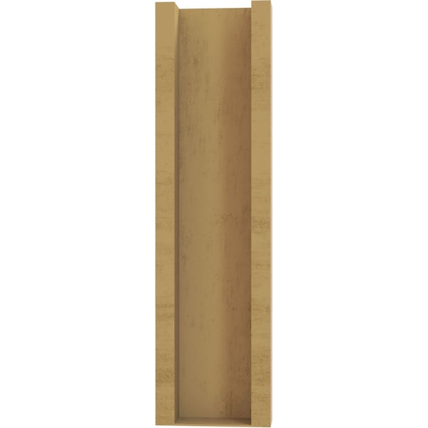 Ekena Millwork 6-in W x 14-in D x 22-in H Balboa Slat Rough Cedar Woodgrain TimberThane Outlooker, Primed Tan - OUTUR060X14X22BOA24RCPR