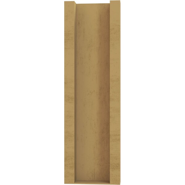 Ekena Millwork 5 1/2-in W x 14-in D x 18-in H Funston Slat Rough Cedar Woodgrain TimberThane Outlooker, Primed Tan - OUTUR055X14X18FST24RCPR