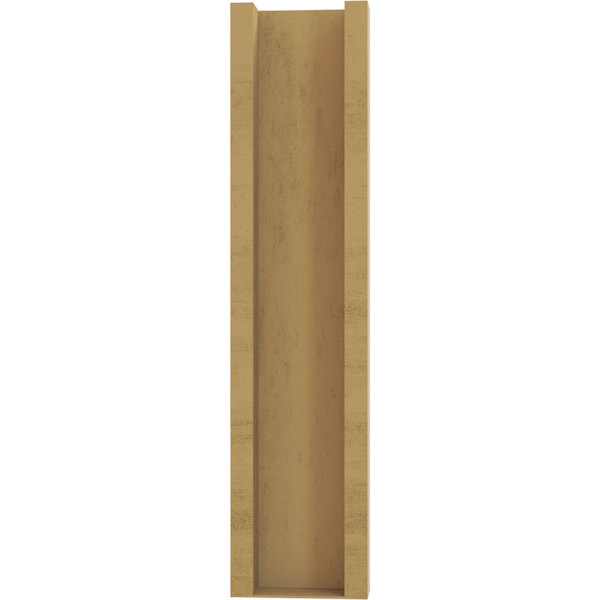 Ekena Millwork 6-in W x 14-in D x 26-in H Balboa Slat Rough Cedar Woodgrain TimberThane Outlooker, Primed Tan - OUTUR060X14X26BOA24RCPR