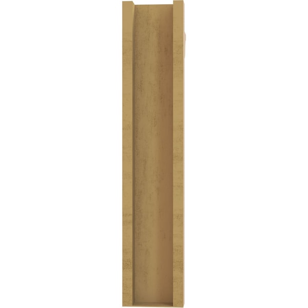 Ekena Millwork 6-in W x 22-in D x 30-in H Funston Trad Rough Cedar Woodgrain TimberThane Outlooker, Primed Tan - OUTUR060X22X30FST04RCPR