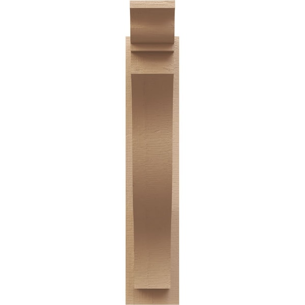 Ekena Millwork 6-in W x 22-in D x 30-in H Funston Trad Rough Cedar Woodgrain TimberThane Outlooker, Primed Tan - OUTUR060X22X30FST04RCPR
