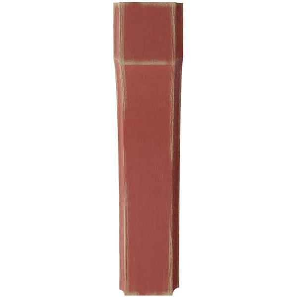 Ekena Millwork 1 3/4"W x 6"D x 8"H Clarksville Wood Vintage Decor Bracket, Salvage Red - BKTWD02X06X08CVRD