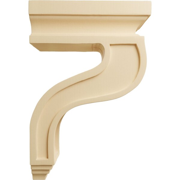 Ekena Millwork 3 1/2"W x 7 1/4"D x 11"H Hollow Back Corbel, Maple - COR03X07X11HAMA