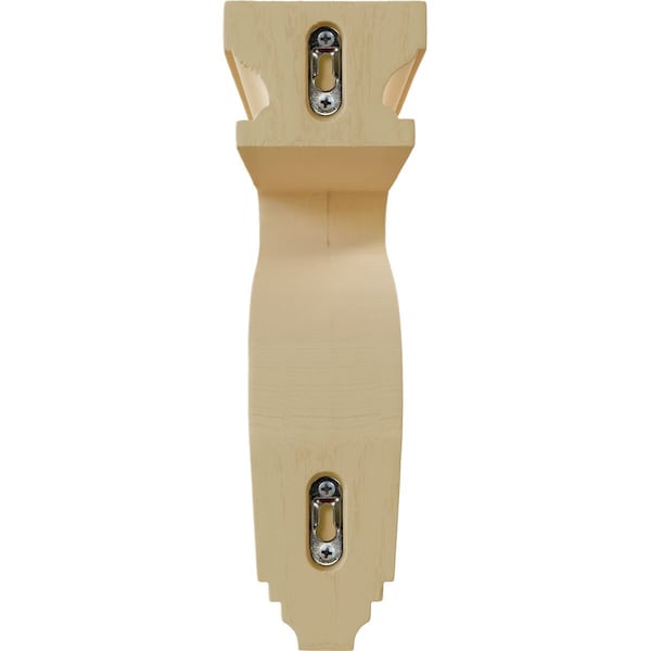 Ekena Millwork 3 1/2"W x 7 1/4"D x 11"H Hollow Back Corbel, Maple - COR03X07X11HAMA
