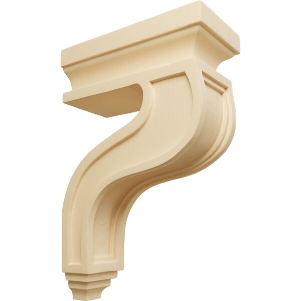 Ekena Millwork 3 1/2"W x 7 1/4"D x 11"H Hollow Back Corbel, Maple - COR03X07X11HAMA