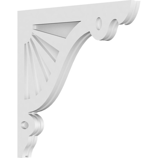 Ekena Millwork Marshall Architectural Grade PVC Corbel, 1 7/8"W X 22"D X 22"H - CORP01X22X22MA