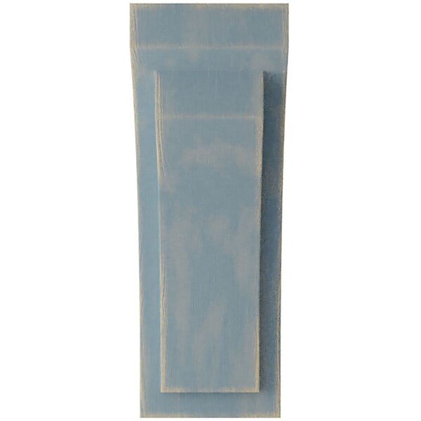 Ekena Millwork 5 1/2"W x 7 3/4"D x 14"H Jumbo Felix Wood Vintage Decor Corbel, Driftwood Blue - CORWD05X07X14FEBU