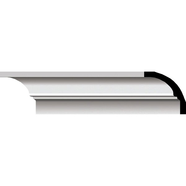 Ekena Millwork SAMPLE - 1 1/2"H x 1 1/2"P x 2 1/4"F x 12"L Bedford Smooth Mini Crown Moulding - SAMPLE-MLD01X01X02BE
