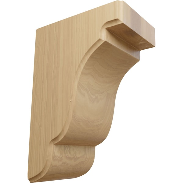 Ekena Millwork 3 1/2"W x 5"D x 7 1/2"H Bedford Bracket, Cherry - BKTW04X05X08BECH