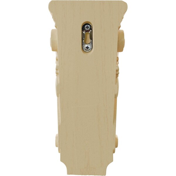 Ekena Millwork 4 1/2"W x 2 3/4"D x 10"H Small Farmingdale Acanthus Pilaster Corbel, Maple - COR04X02X10FRMA