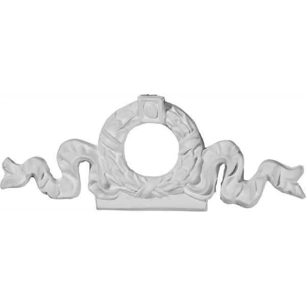 Ekena Millwork 7"W x 2 5/8"H x 5/8"P Wreath Center Onlay - ONL07X02X01WR