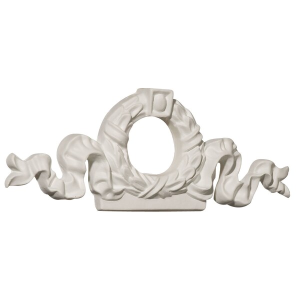 Ekena Millwork 7"W x 2 5/8"H x 5/8"P Wreath Center Onlay - ONL07X02X01WR