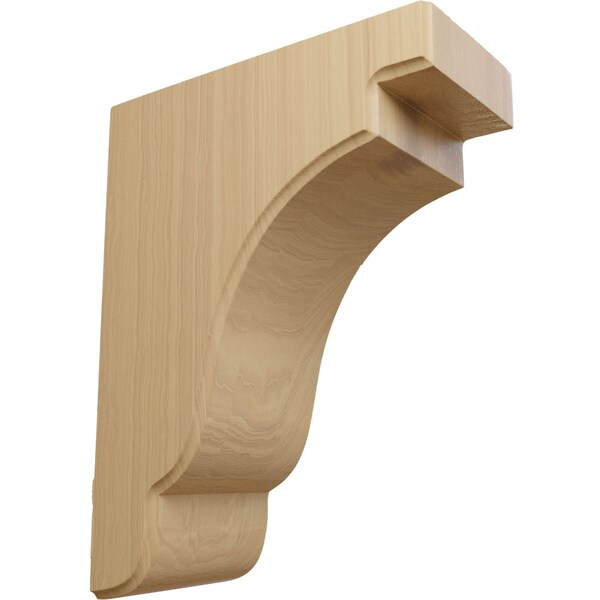 Ekena Millwork 3 1/2"W x 7 1/4"D x 9 1/2"H Bedford Bracket, Cherry - BKTW04X07X10BECH