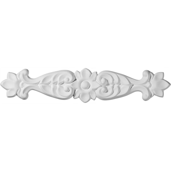 Ekena Millwork 13 3/4"W  x 3"H x  3/4"P Kent Flower Center Onlay - ONL13X03X01KE