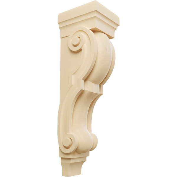 Ekena Millwork 8"W x 9"D x 30"H Large Jumbo Traditional Wood Corbel, Maple - CORW08X09X30TRMA