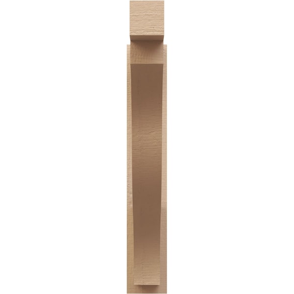 Ekena Millwork 5 1/2-in W x 30-in D x 34-in H Funston Block Rough Cedar Woodgrain TimberThane Outlooker, Primed Tan - OUTUR055X30X34FST44RCPR