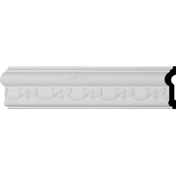 Ekena Millwork SAMPLE - 3 1/8"H x 1"P x 12"L Federal Chair Rail - SAMPLE-CHA03X01FE