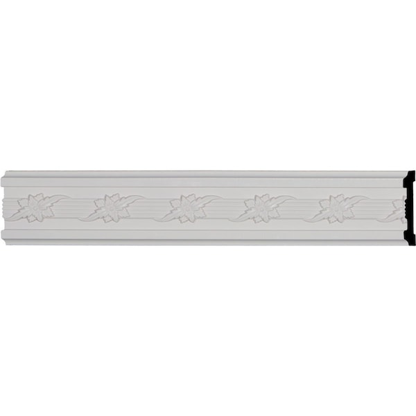 Ekena Millwork SAMPLE - 3 3/8"H x 1/2"P x 12"L Winston Chair Rail - SAMPLE-CHA03X01WN