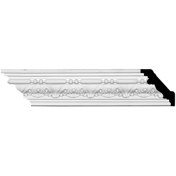 Ekena Millwork SAMPLE - 2 5/8"H x 2 5/8"P x 3 5/8"F x 12"L Tirana Crown Moulding - SAMPLE-MLD03X03X04TI
