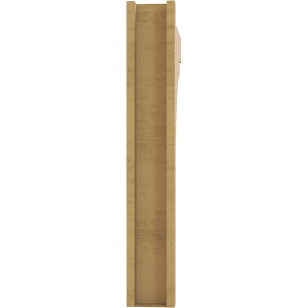 Ekena Millwork 6-in W x 30-in D x 38-in H Funston Block Rough Cedar Woodgrain TimberThane Outlooker, Primed Tan - OUTUR060X30X38FST44RCPR