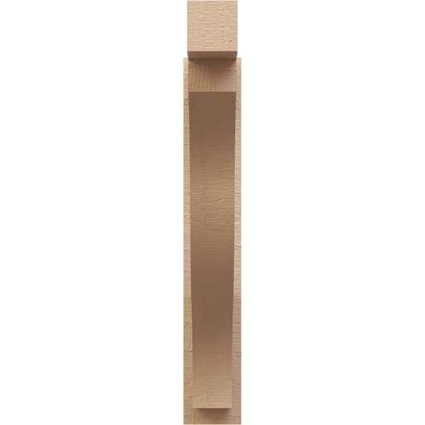 Ekena Millwork 6-in W x 30-in D x 38-in H Funston Block Rough Cedar Woodgrain TimberThane Outlooker, Primed Tan - OUTUR060X30X38FST44RCPR