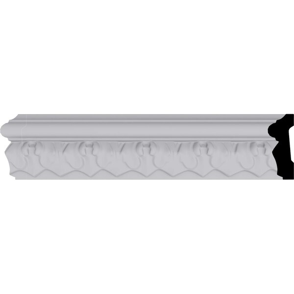 Ekena Millwork Chair Rail, High Density Urethane, 96 in L, 1-7/8 in H - MLD01X00BL