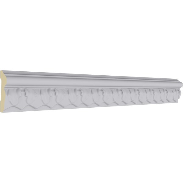 Ekena Millwork Chair Rail, High Density Urethane, 96 in L, 1-7/8 in H - MLD01X00BL