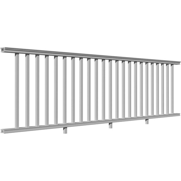 Ekena Millwork 36"H x 120"L Providence Level Rail Kit w/Reinforcements, 23 Balusters & Hardware - ECLK36X120