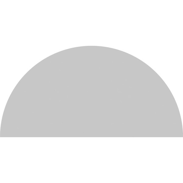 Ekena Millwork Half Round Sunburst Architectural Grade PVC Pediment, 48"W x 24"H x 2"P - PEDPS048X240HRO01