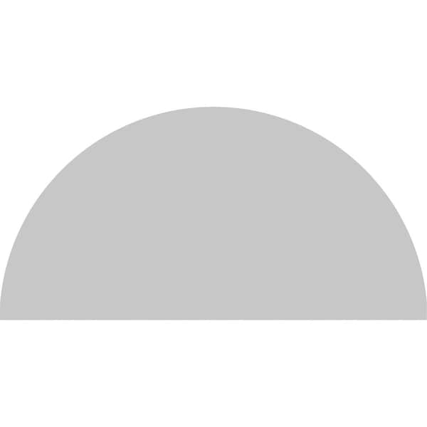 Ekena Millwork Half Round 3 Spoke Architectural Grade PVC Pediment, 24"W x 12"H x 2"P - PEDPS024X120HRO03