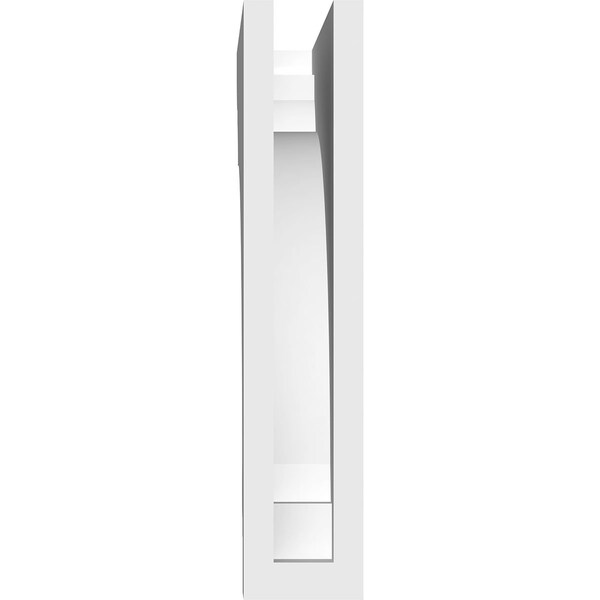 Ekena Millwork Standard Hughes Architectural Grade PVC Bracket, 2"W x 10"D x 10"H - BKTP02X10X10HUG