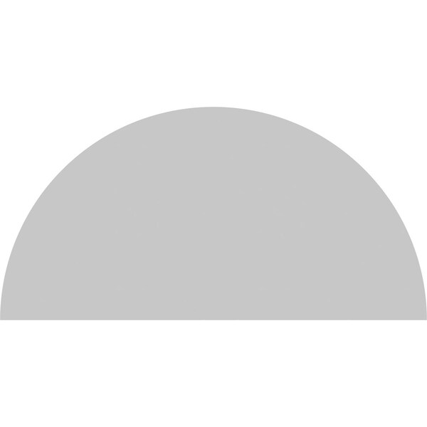 Ekena Millwork Half Round Sunburst Architectural Grade PVC Pediment, 86"W x 43"H x 2"P - PEDPS086X430HRO01