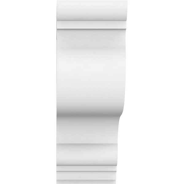 Ekena Millwork Standard Scroll Architectural Grade PVC Corbel, 3"W x 12"D x 12"H - CORP03X12X12SCR