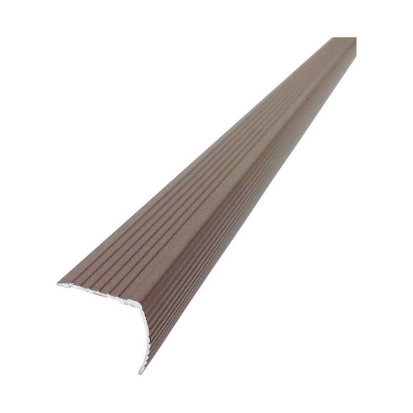 M-D Building Products M-D Building Products CINCH 1.125 in. H X 1.125 in. W X 36 in. L Prefinished Spice Aluminum Stair Ed - 43311