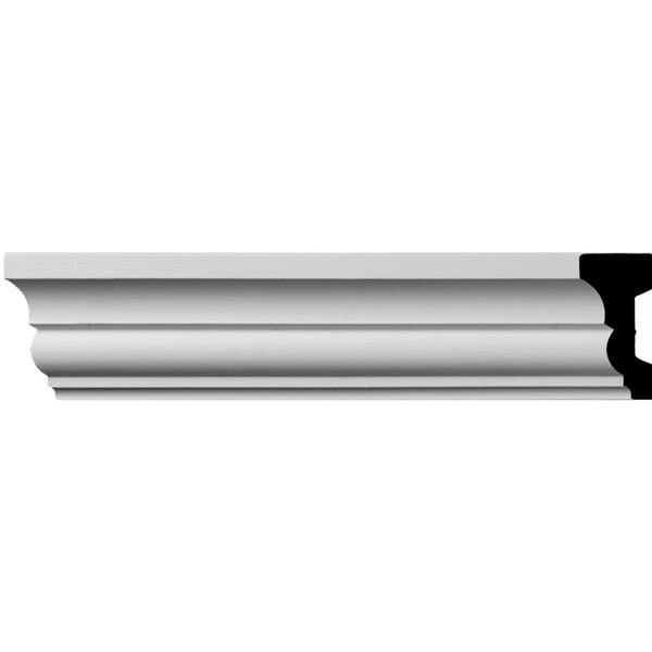 Ekena Millwork Panel Moulding, High Density Urethane, 96 in L, 2-3/4 in H - PML03X02CL