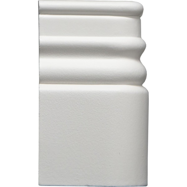 Ekena Millwork 5 7/8"H x 3 1/8"P Federal Baseboard Moulding Outside Corner - BBD06X03FE