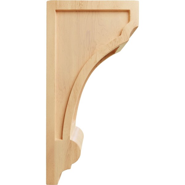 Ekena Millwork 4 3/4"W x 6"D x 12"H Diane Recessed Wood Corbel, Red Oak - CORW05X06X12DIRO