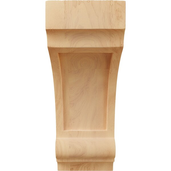 Ekena Millwork 4 3/4"W x 6"D x 12"H Diane Recessed Wood Corbel, Red Oak - CORW05X06X12DIRO